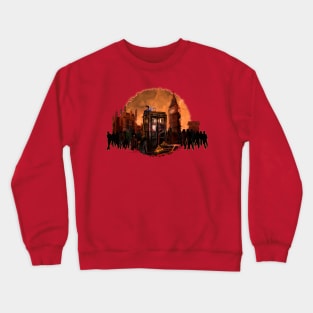 10th Doctor trapped in the zombie land Crewneck Sweatshirt